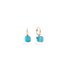 Pomellato oorringen in rosé goud 18kt met topaas blauw & parelmoer & turquoise - thumb