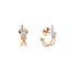 boucles d'oreilles Pomellato en or rose 18 ct avec brillant de 0.10 carat - thumb