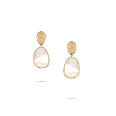 Marco Bicego oorringen in geel goud 18kt met parelmoer