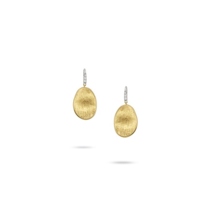 boucles d'oreilles Marco Bicego en or jaune 18 ct avec brillant de 0.05 carat