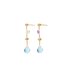 Marco Bicego oorringen in geel goud 18kt met edelstenen multicolor - thumb
