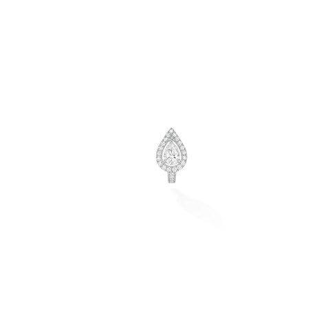 boucles d'oreilles Messika en or blanc 18 ct avec brillant de 0.15 carat