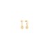 boucles d'oreilles dinh van en or jaune 18 ct avec brillant de 0.20 carat - thumb