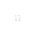 boucles d'oreilles dinh van en or blanc 18 ct avec brillant de 0.20 carat - thumb