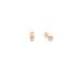boucles d'oreilles dinh van en or rose 18 ct avec brillant de 0.20 carat - thumb