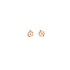 boucles d'oreilles dinh van en or rose 18 ct avec brillant de 0.01 carat - thumb