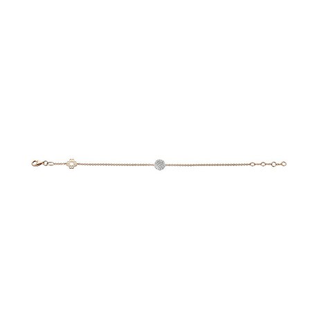 Bigli armband in rosé goud 18kt met briljant van 0,17 karaat
