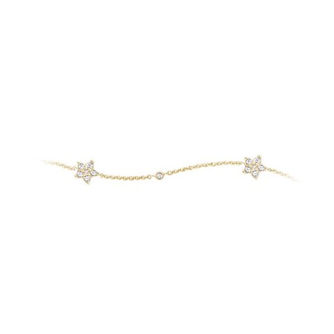 bracelet Ole Lynggaard en or jaune 18 ct avec brillant de 0.35 carat