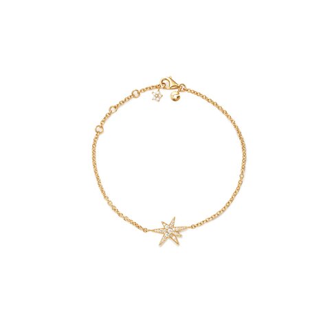 bracelet Ole Lynggaard en or jaune 18 ct avec brillant de 0.15 carat