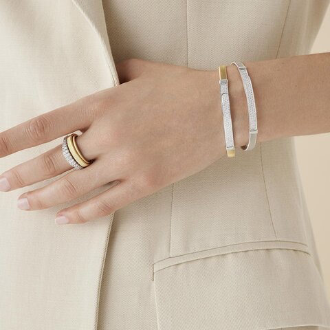 bracelet Marco Bicego en or jaune 18 ct avec brillant de 0.5 carat