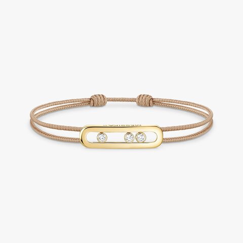 bracelet Messika en or jaune 18 ct avec brillant de 0.09 carat