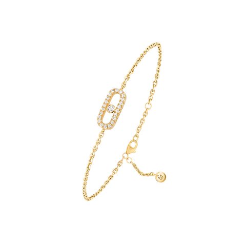 Messika armband in geel goud 18kt met briljant van 0,07 karaat
