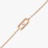 Messika armband in rosé goud 18kt met briljant van 0,01 karaat - thumb