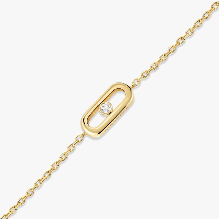 Messika armband in geel goud 18kt met briljant van 0,01 karaat