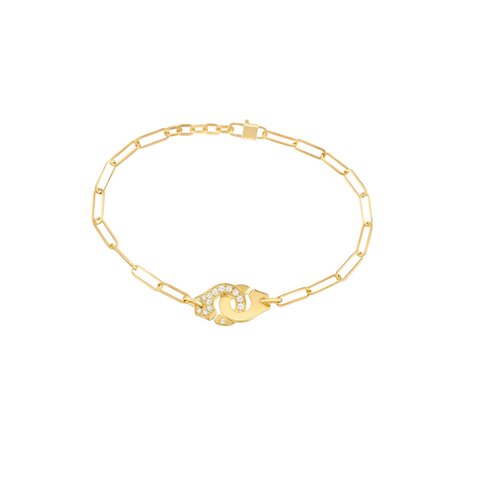dinh van armband in geel goud 18kt met briljant van 0,15 karaat