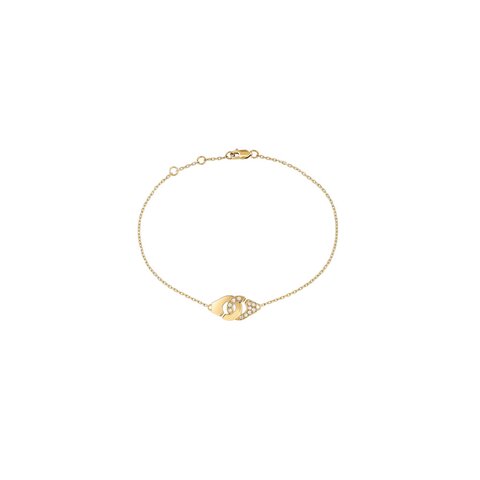 dinh van armband in geel goud 18kt met briljant van 0,14 karaat