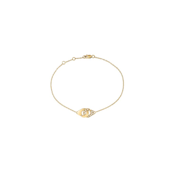 dinh van armband in geel goud 18kt met briljant van 0,14 karaat