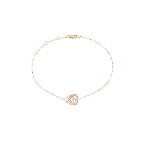 dinh van armband in rosé goud 18kt met briljant van 0,06 karaat