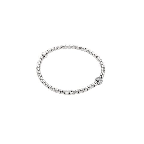 Fope armband in wit goud 18kt met briljant van 0,19 karaat