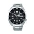 Seiko horloge met een kast in staal, met een wijzerplaat in het zwart en een diameter van 45 mm - thumb