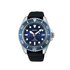 Seiko horloge met een kast in staal, met een wijzerplaat in het blauw en een diameter van 43 - thumb