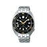 Seiko horloge met een kast in staal, met een wijzerplaat in het zwart en een diameter van 41 mm - thumb
