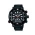 montre Seiko avec un boîtier en acier, un cadran noir et un diamètre de 47 - thumb