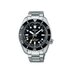 Seiko horloge met een kast in staal, met een wijzerplaat in het zwart en een diameter van 42 - thumb