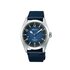 Seiko horloge met een kast in staal, met een wijzerplaat in het blauw en een diameter van 38 mm - thumb