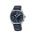 Seiko horloge met een kast in staal, met een wijzerplaat in het blauw en een diameter van 39.5 mm - thumb