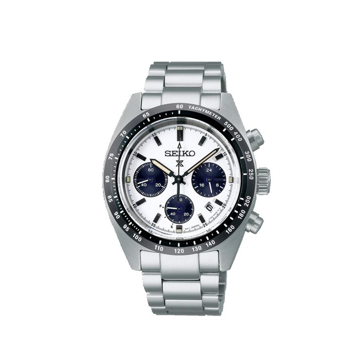 Seiko horloge met een kast in staal, met een wijzerplaat in het wit en een diameter van 39