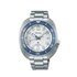 montre Seiko avec un boîtier en acier, un cadran blanc et un diamètre de 43 mm - thumb