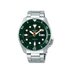 Seiko horloge met een kast in staal, met een wijzerplaat in het groen en een diameter van 42,5 - thumb
