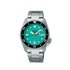 Seiko horloge met een kast in staal, met een wijzerplaat in het groen en een diameter van 38 - thumb