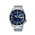 Seiko horloge met een kast in staal, met een wijzerplaat in het blauw en een diameter van 42,5 - thumb