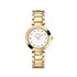 Balmain horloge met een kast in gele pvd-coating, met een wijzerplaat in het wit en een diameter van 33 mm - thumb