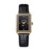 Balmain horloge met een kast in gele pvd-coating, met een wijzerplaat in het zwart en een diameter van 28 x 37 mm - thumb