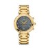Balmain horloge met een kast in gele pvd-coating, met een wijzerplaat in het parelmoer met  briljant en een diameter van 38 mm - thumb