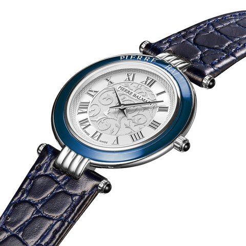 Balmain horloge met een kast in staal, met een wijzerplaat in het zilver en een diameter van 30 mm