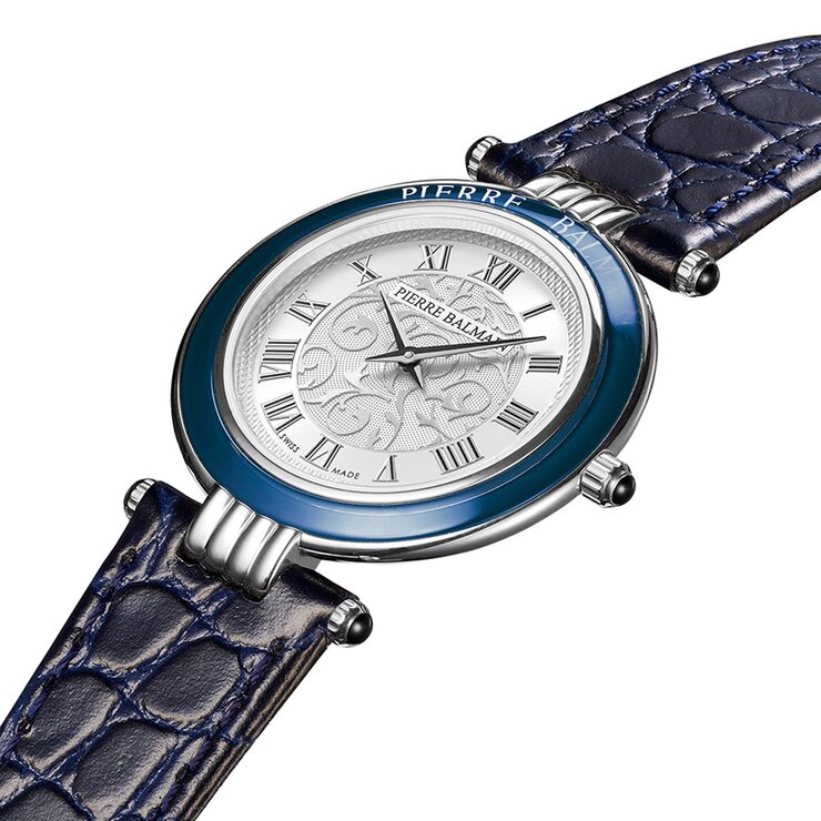 Balmain horloge met een kast in staal, met een wijzerplaat in het zilver en een diameter van 30 mm