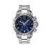 Tissot horloge met een kast in staal, met een wijzerplaat in het blauw en een diameter van 42.5 mm - thumb