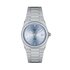 Tissot horloge met een kast in staal, met een wijzerplaat in het blauw en een diameter van 35 - thumb