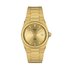 Tissot horloge met een kast in gele pvd-coating, met een wijzerplaat in het geel verguld en een diameter van 35 - thumb