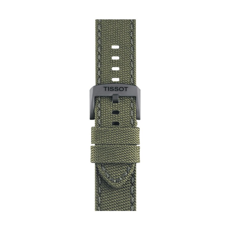 Tissot horloge met een kast in staal, met een wijzerplaat in het beige en een diameter van 45 mm