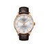 Tissot horloge met een kast in rosé pvd-coating, met een wijzerplaat in het zilver en een diameter van 42 - thumb