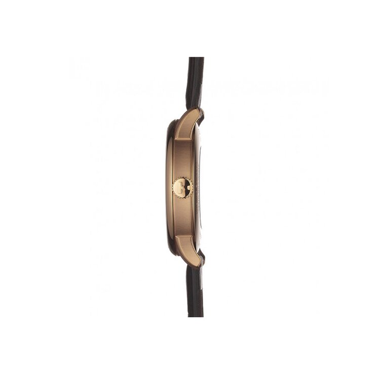 Tissot horloge met een kast in rosé pvd-coating, met een wijzerplaat in het zilver en een diameter van 42