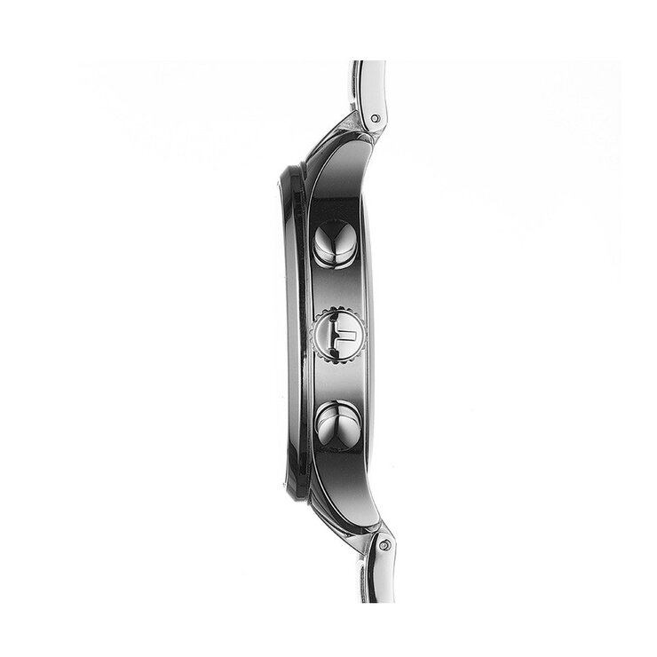 Tissot horloge met een kast in staal, met een wijzerplaat in het blauw en een diameter van 45 mm