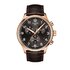 Tissot horloge met een kast in rosé pvd-coating, met een wijzerplaat in het bruin en een diameter van 45 - thumb