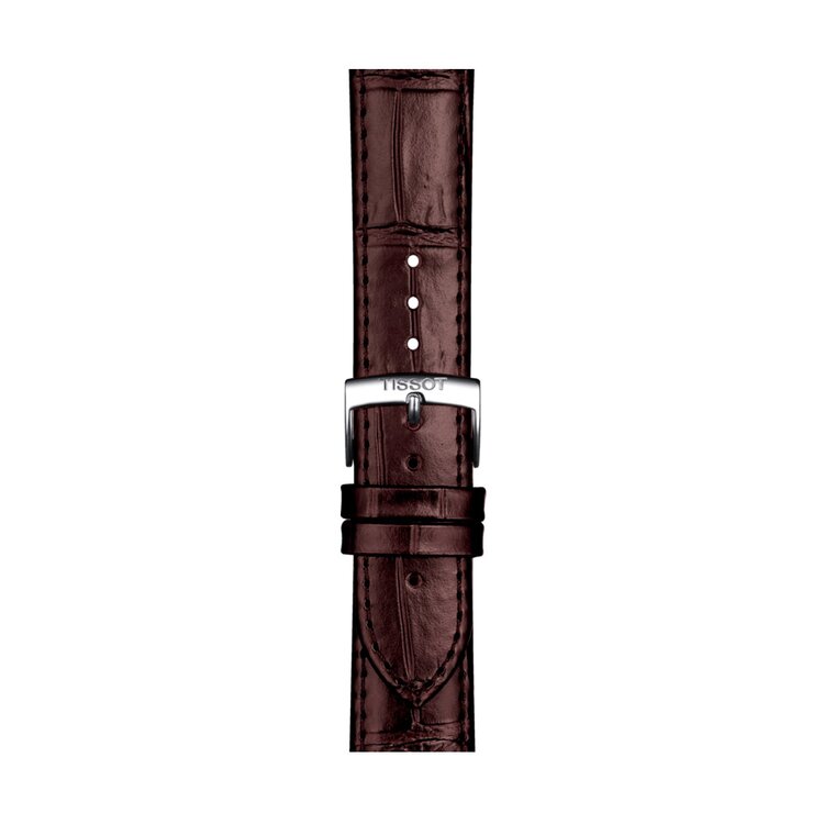 Tissot horloge met een kast in staal, met een wijzerplaat in het zilver en een diameter van 40 mm