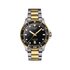 montre Tissot avec un boîtier en acier, un cadran noir et un diamètre de 40 mm - thumb